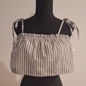 Striped Gray Women's Top